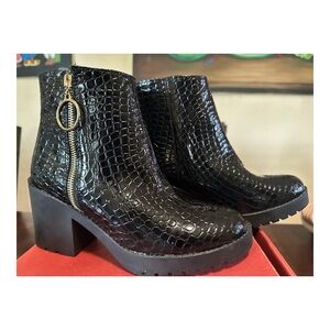 New Black Heeled Booties
